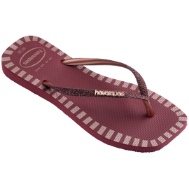 Chinelo Havaianas Slim Square Glitter Contour