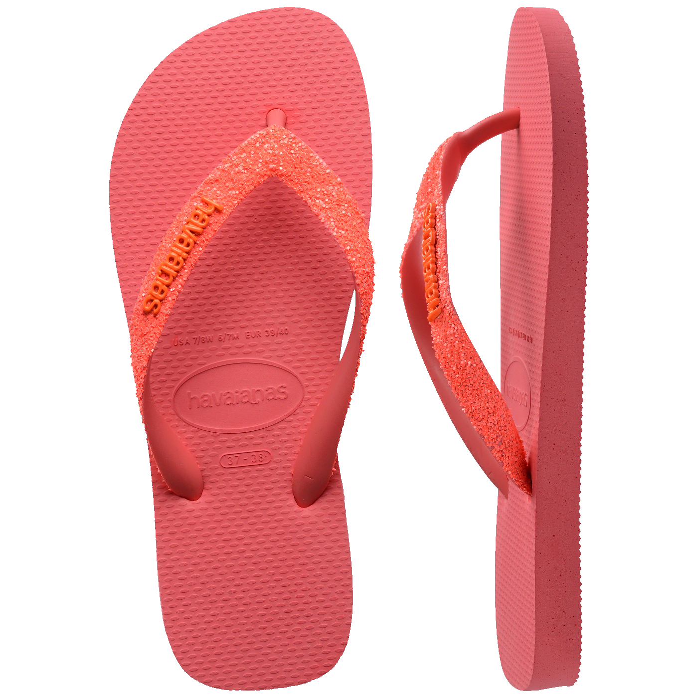 Chinelo Havaianas Top Glitter Neon