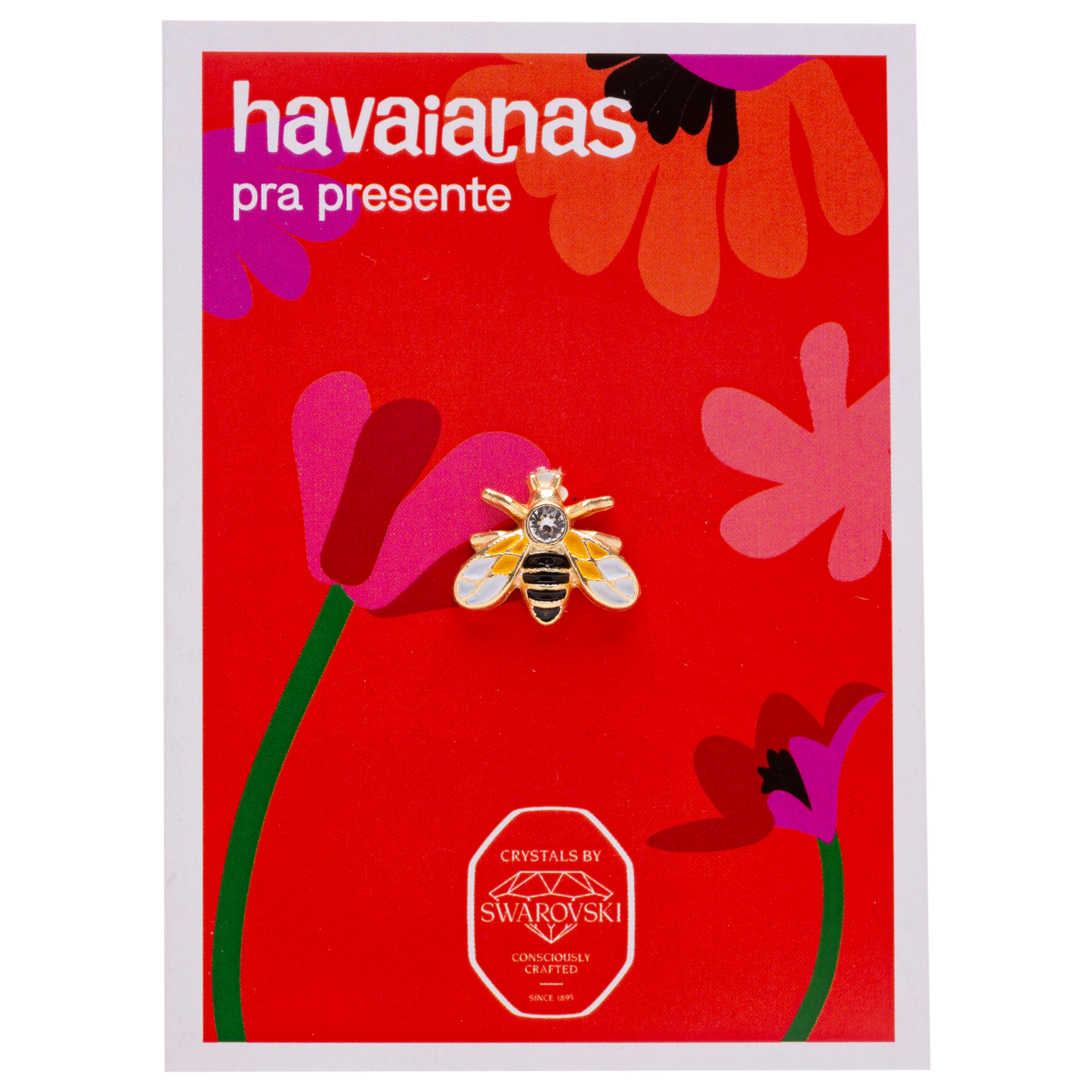 Pin Havaianas Abelha Swarovski