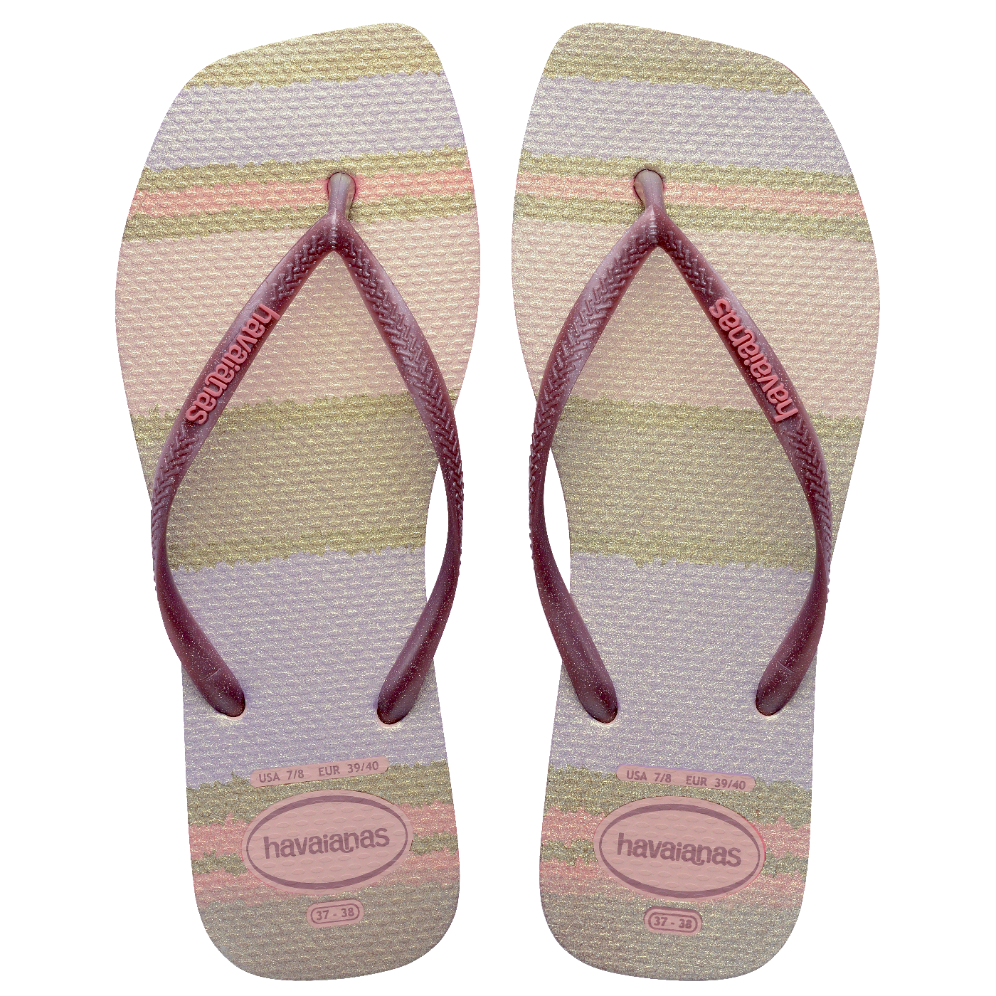 Chinelo Havaianas Slim Square Palette Glow