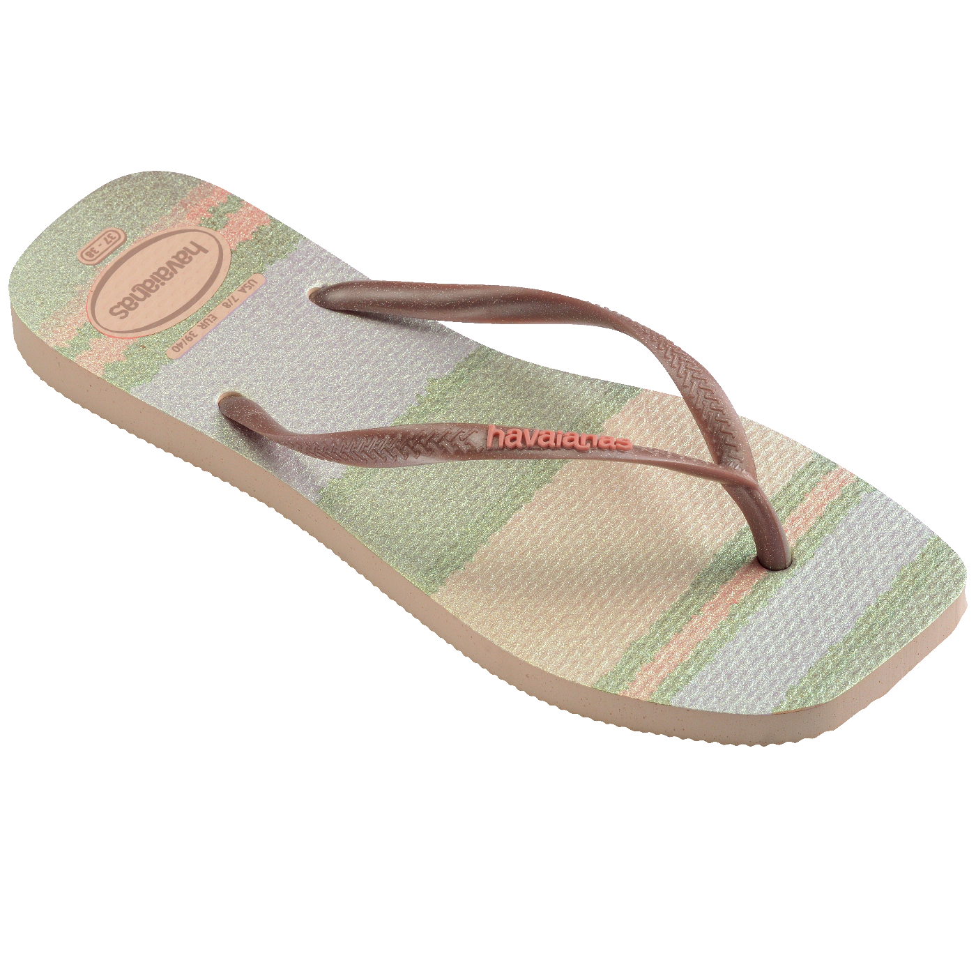 Chinelo Havaianas Slim Square Palette Glow