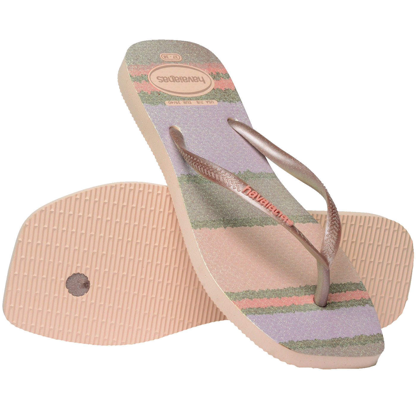 Chinelo Havaianas Slim Square Palette Glow