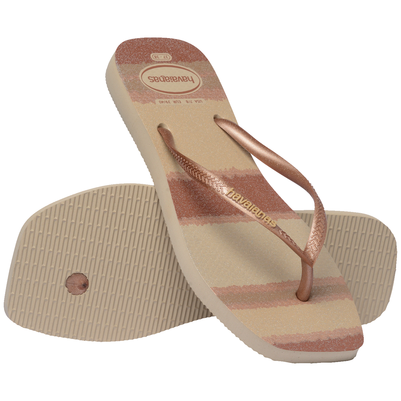 Chinelo Havaianas Slim Square Palette Glow