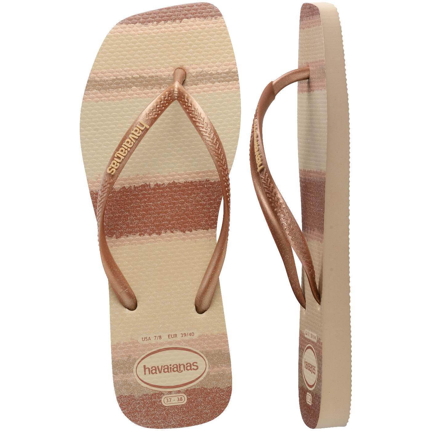 Chinelo Havaianas Slim Square Palette Glow