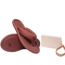 Kit Havaianas Dia das Mães 2026: Maxi Puffed Blush + Mini Bag Chains