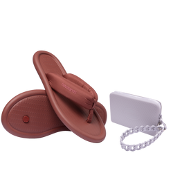 Kit Havaianas Dia das Mães 2026: Maxi Puffed Blush + Mini Bag Chains