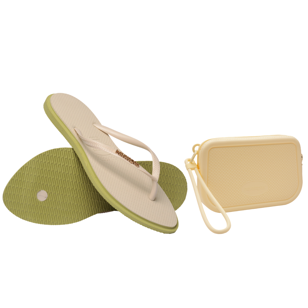 Kit Havaianas para Presente: Chinelo Slim Point + Mini Bag Logo II