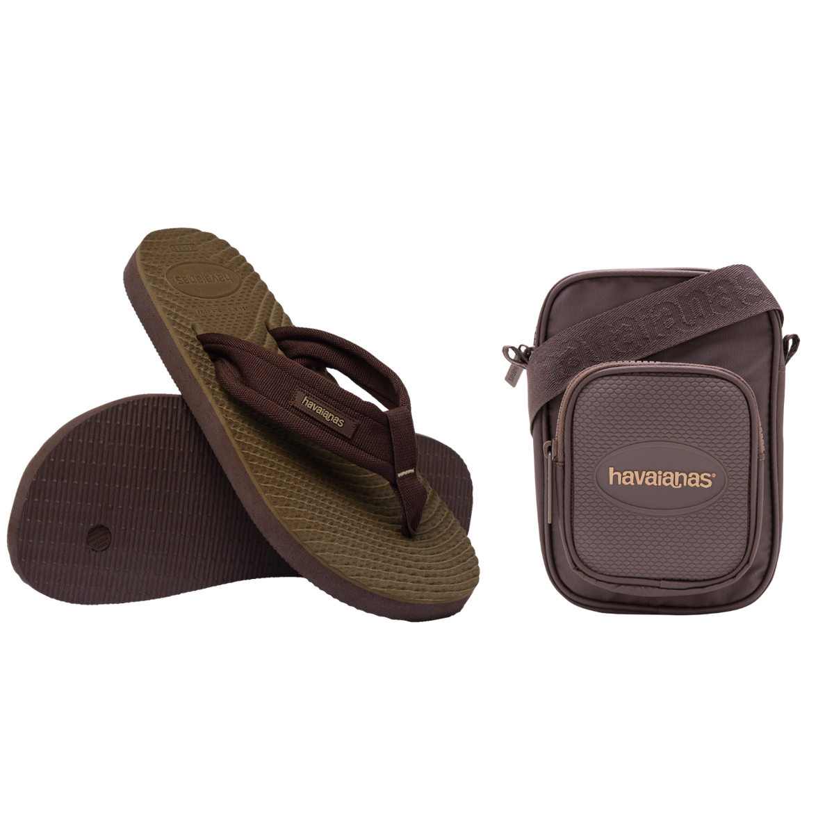 Kit Havaianas para Presente: Chinelo Surfer Coast + Shoulder Bag Color II