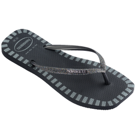 Chinelo Havaianas Slim Square Glitter Contour