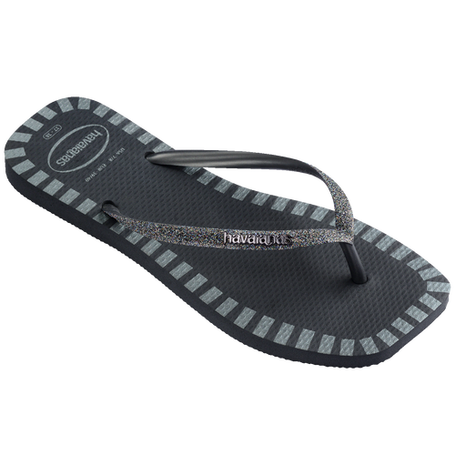 Chinelo Havaianas Slim Square Glitter Contour