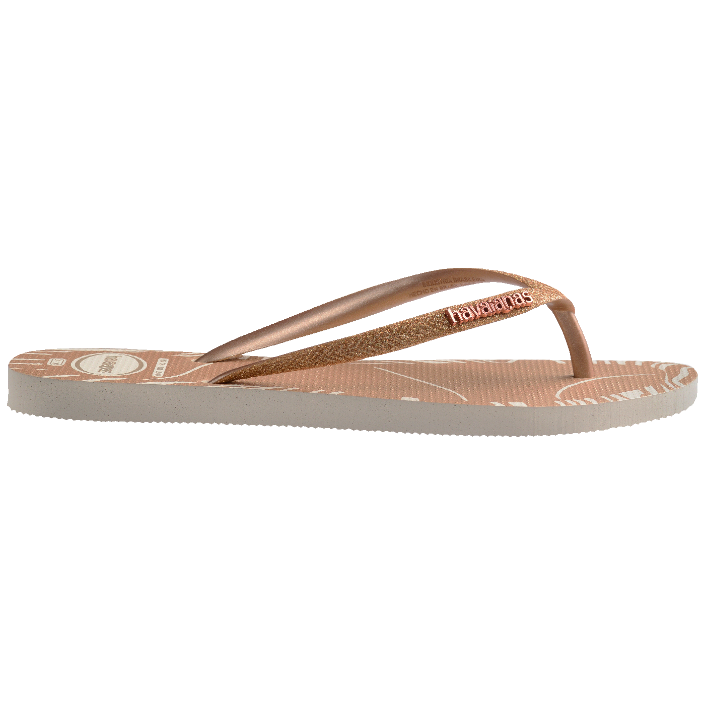 Chinelo Havaianas Slim Glitter Edge