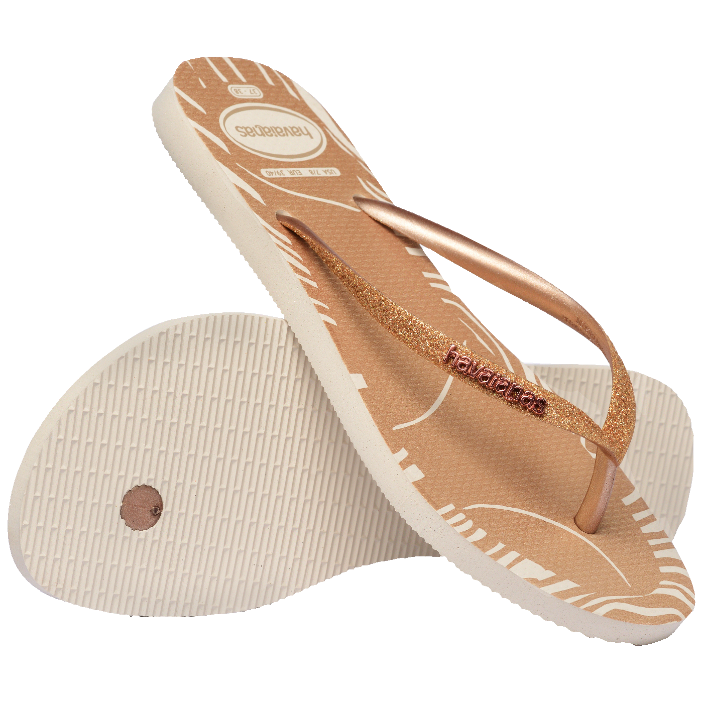 Chinelo Havaianas Slim Glitter Edge