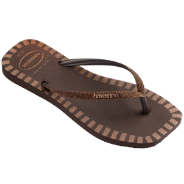 Chinelo Havaianas Slim Square Glitter Contour