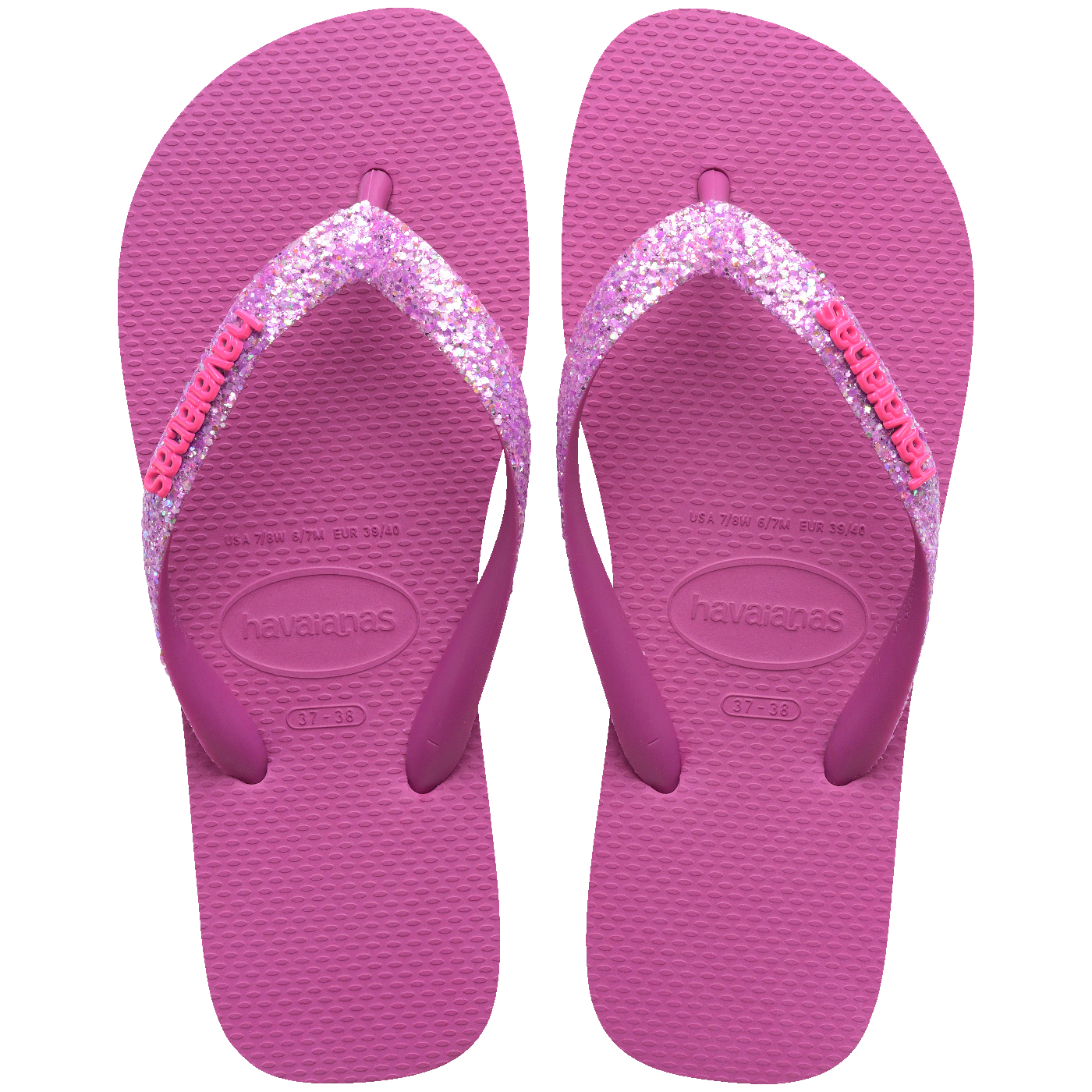 Chinelo Havaianas Top Glitter Neon
