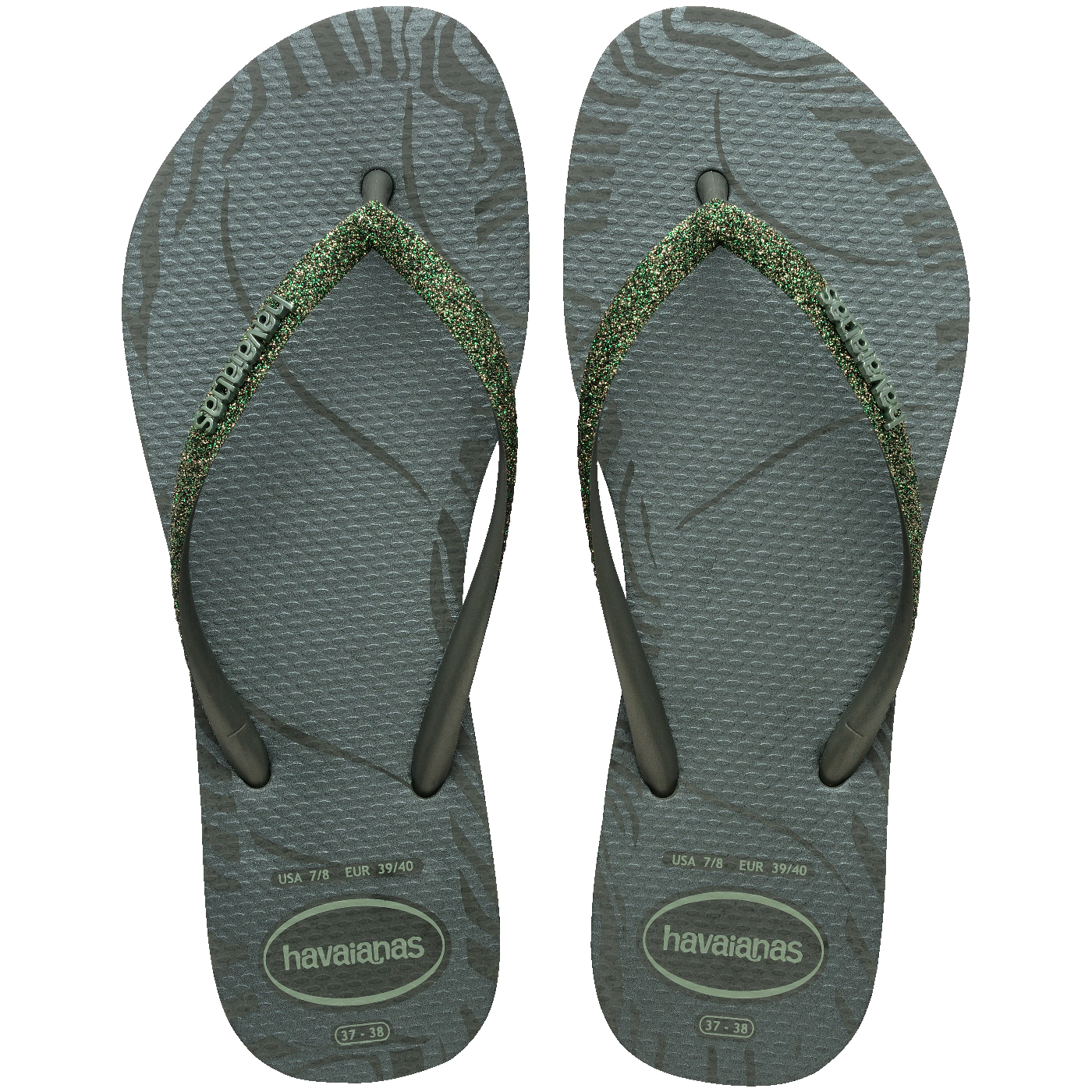 Chinelo Havaianas Slim Glitter Edge