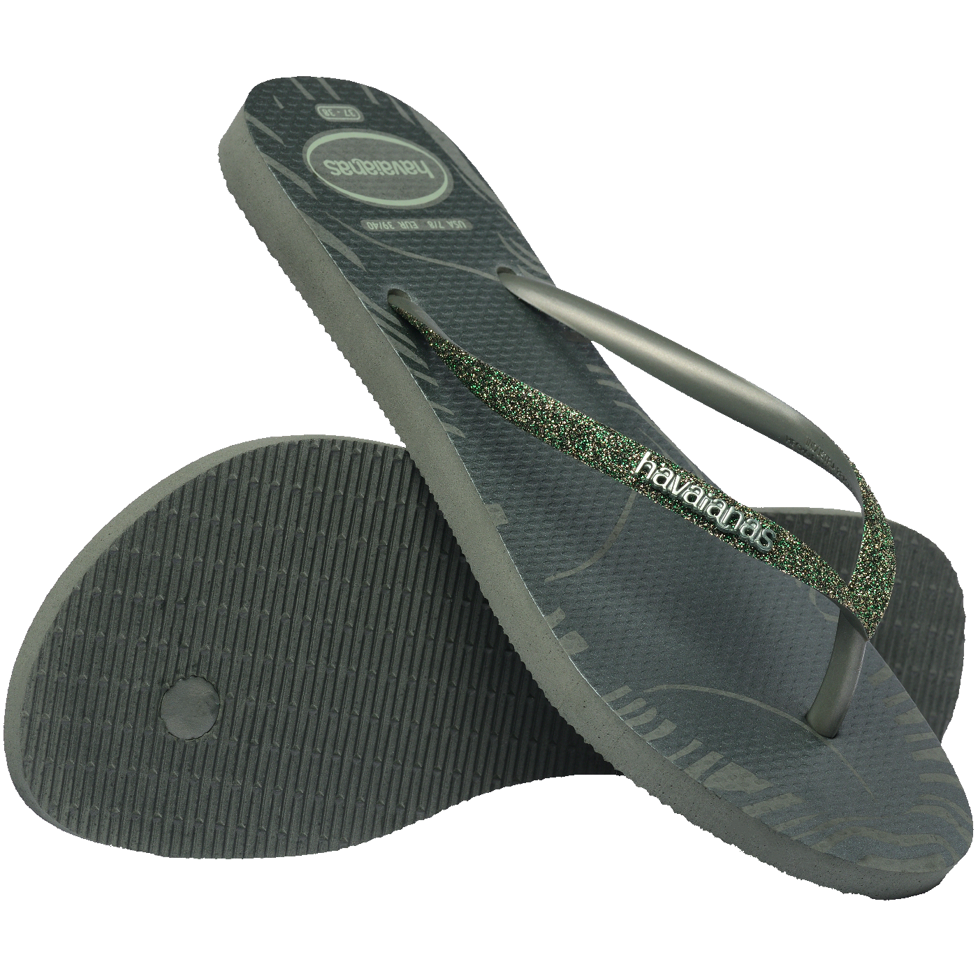 Chinelo Havaianas Slim Glitter Edge