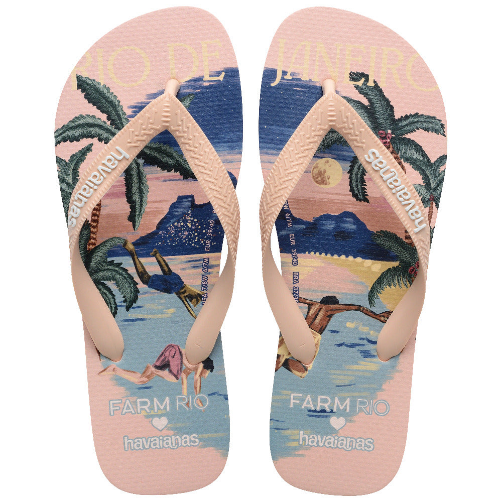 Chinelo Havaianas Farm Top Mergulho Noturno