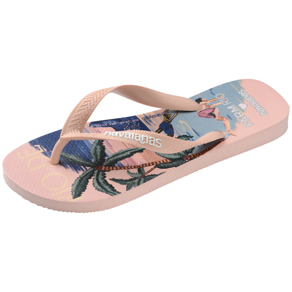Chinelo Havaianas Farm Top Mergulho Noturno
