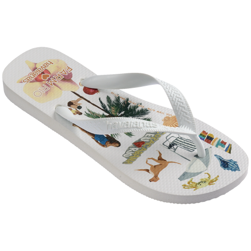 Chinelo Havaianas Farm Colagem Carioca