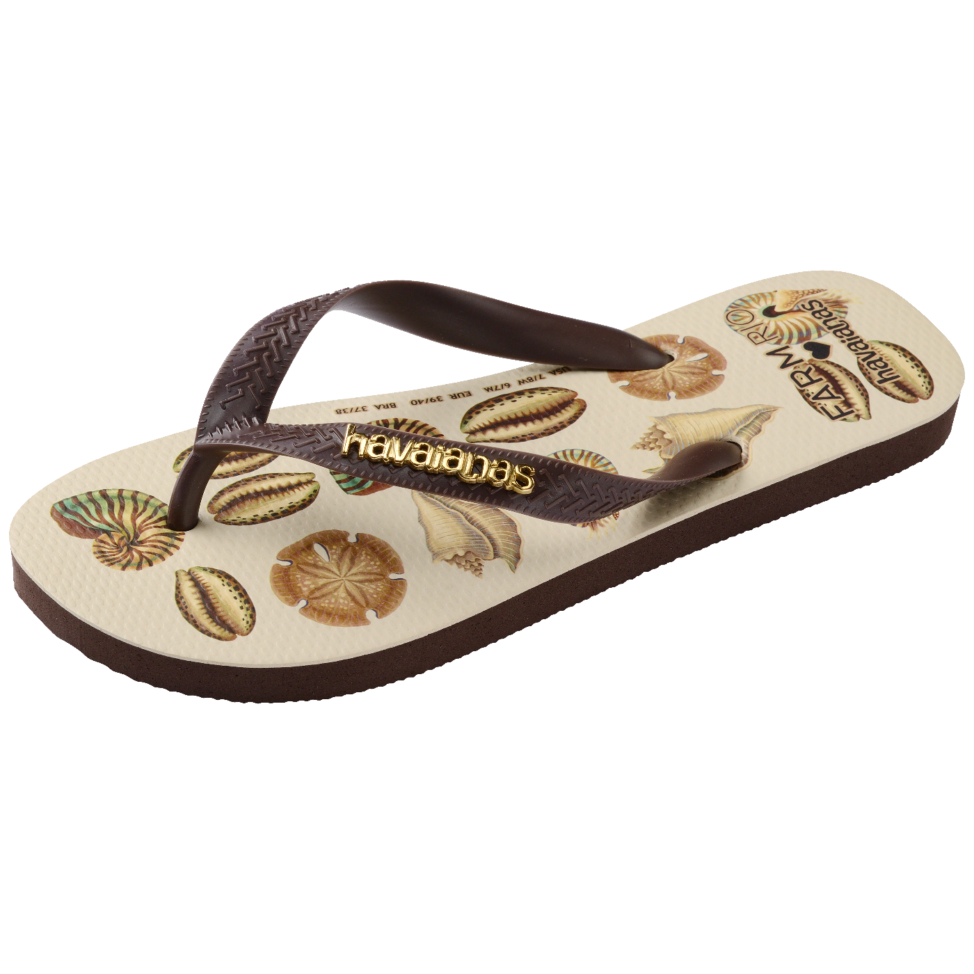 Chinelo Havaianas Farm Conchas