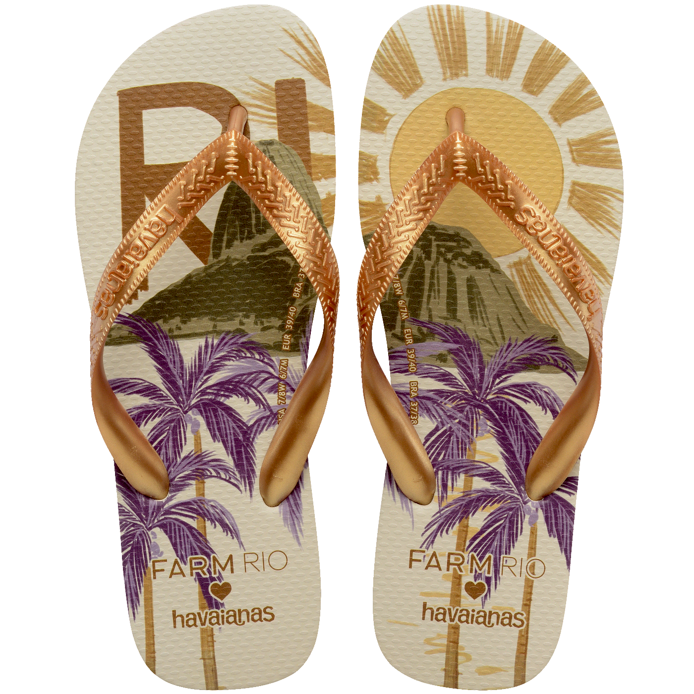 Chinelo Havaianas Farm Rio