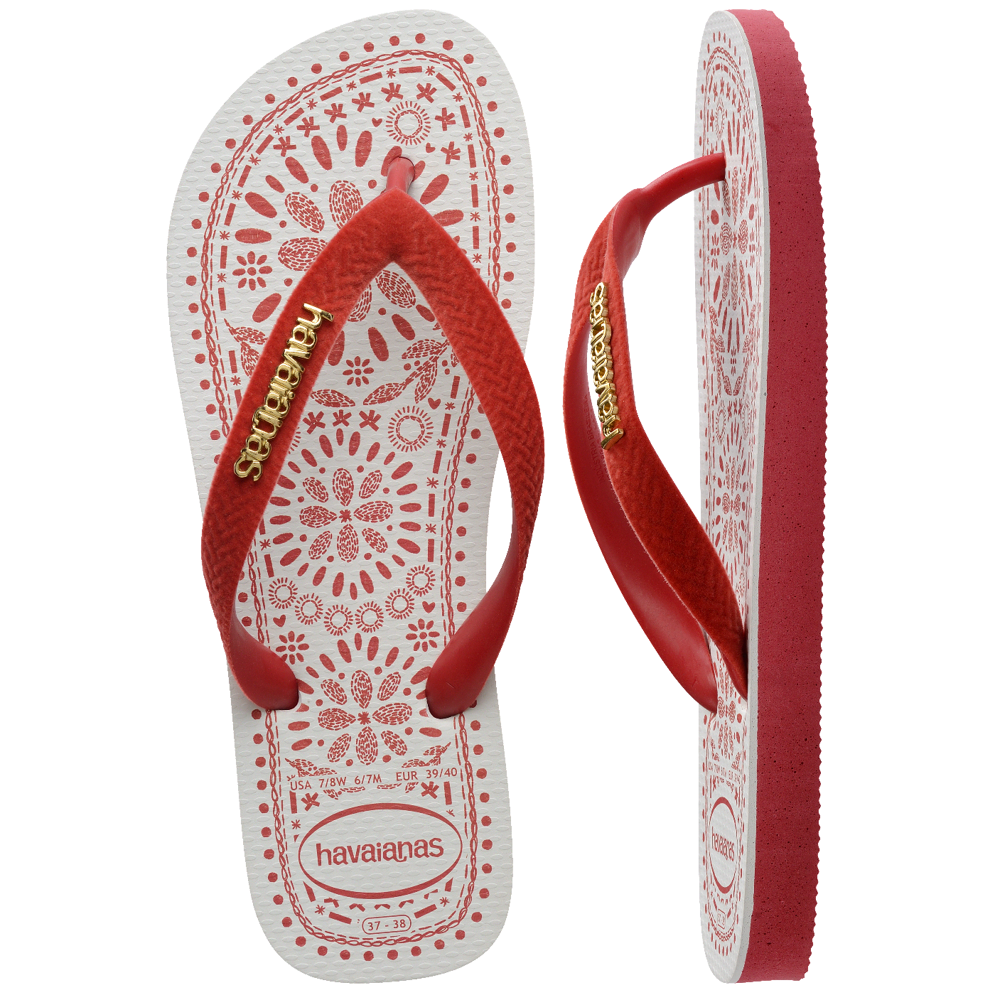 Chinelo Havaianas Top Bordado Flor